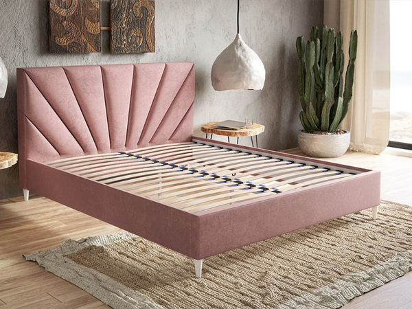 Polsterbett mit Lattenrost 180x200 Fuzi Beige