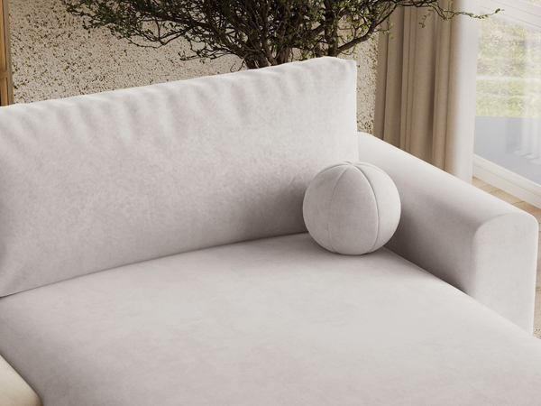 Ecksofa L-Form mit Schlaffunktion und Bettkasten Aurora Grau