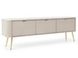 TV-Lowboard mit Türen Viva Beige auf Golden Beinen