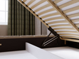 Polsterbett mit Bettkasten und Lattenrost 140x200 Orio Braun