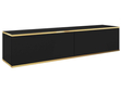 TV-Lowboard Hänge mit Türen 135 cm Diolo Schwarz mit glatter Front