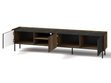 Wohnzimmermöbel-Set Pascale Warmia Nussbaum, Schwarz