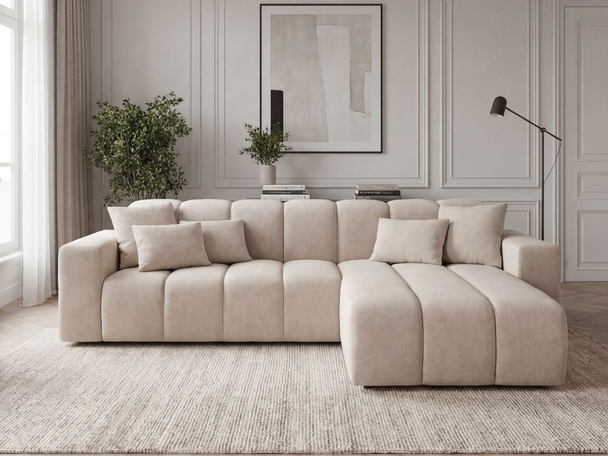 Ecksofa L-Form Rechts Nork Beige