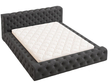 Polsterbett mit Bettkasten und Lattenrost 160x200 Palini Schwarz