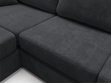 Ecksofa L-Form fürs Wohnzimmer Nesto Links Schwarz