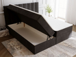 Boxspringbett mit Bettkasten 180x200 Mocca Schwarz