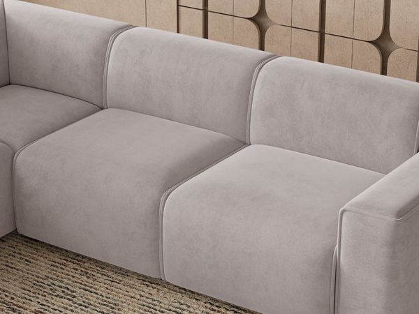 Ecksofa L-Form Links Eluno Grau