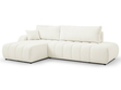 Ecksofa mit Schlaffunktion und Bettkasten Links Adoro Creme 