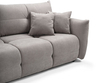Schlafsofa mit Bettfunktion und Bettkasten Bene Grau