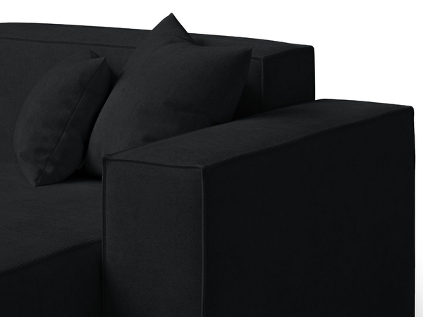 Ecksofa L-Form Rechts Arizona Schwarz
