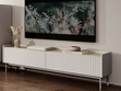TV-Lowboard mit Türen Abios Beige, Scandi Eiche