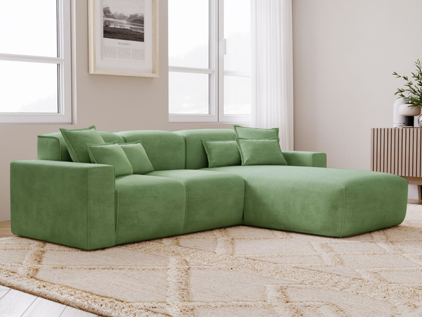 Ecksofa L-Form Rechts Moderne Ecksofa Leni Grün