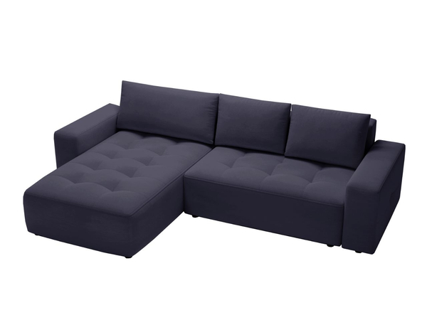 Ecksofa L-Form Links mit Schlaffunktion und Bettkasten Portland Anthrazit