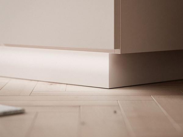 Kommode mit Türe, Schubladen und LED-Beleuchtung Nuveo Kaschmir