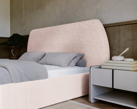 Polsterbett mit Lattenrost 160x200 Blossom - Beige