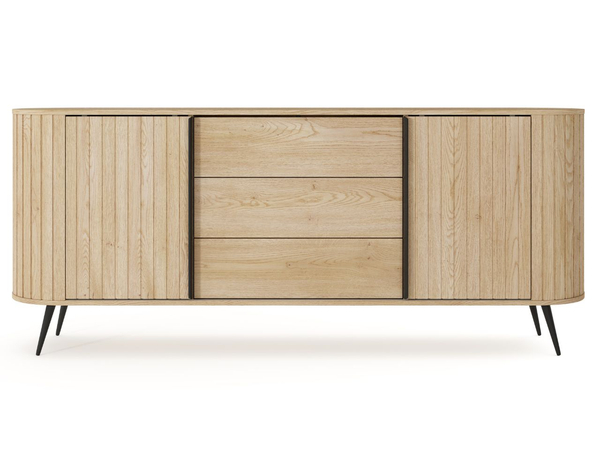 Schiebetüren-Kommode 200 cm Passione Eiche Cremona