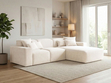 Ecksofa L-Form Rechts Moderne Ecksofa Leni Creme