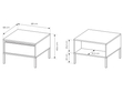 Couchtisch mit Stauraum Sorano Beige