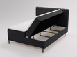 Boxspringbett mit Bettkasten 180x200 Primavera Schwarz