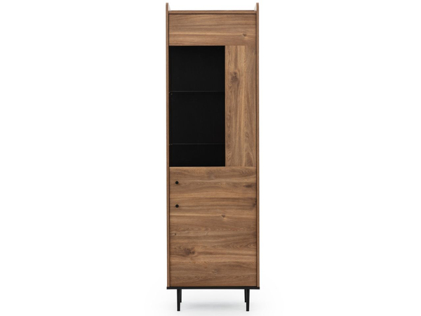 Vitrinenschrank 60 cm Vasa Braun