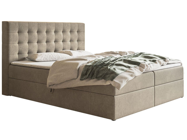 Boxspringbett mit Bettkasten 120x200 Denza Beige
