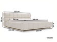 Polsterbett mit Bettkasten und Lattenrost 160x200 Mellow Beige