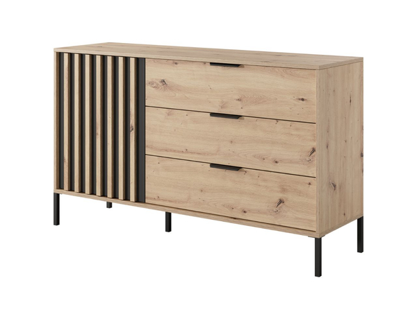 Kommode mit Türe und Schubladen Turia Artisan Eiche, Anthrazit
