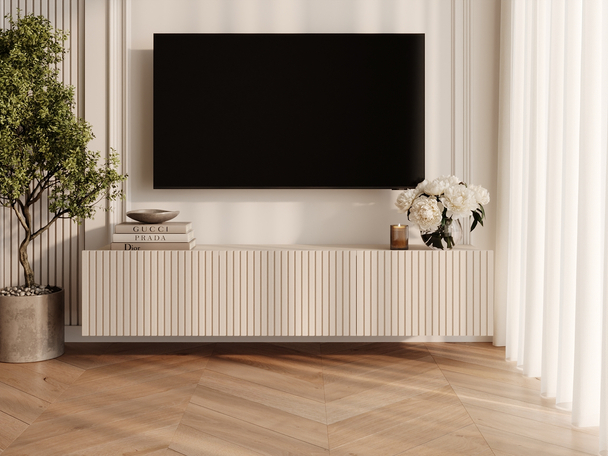 TV-Lowboard mit Türen 150 cm Kioto Cashmere