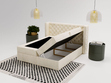 Boxspringbett mit Bettkasten 180x200 Lion Creme