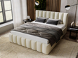 Polsterbett mit Bettkasten und Lattenrost 160x200 Neos Beige