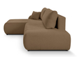 Ecksofa mit Schlaffunktion und Bettkasten Links Adoro Braun