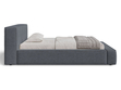 Polsterbett mit Bettkasten und Lattenrost 140x200 Mali Dunkelgrau