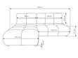 Ecksofa mit Schlaffunktion und Bettkasten Links Milet Beige
