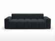 Schlafsofa mit Bettfunktion und Bettkasten Miro Schwarz