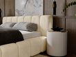 Polsterbett mit Bettkasten und Lattenrost 180x200 Ibiza Beige