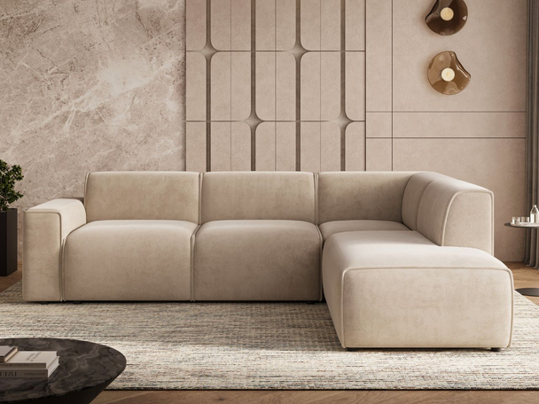 Ecksofa L-Form Rechts Eluno Beige