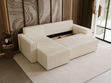 Modernes Ecksofa mit Schlaffunktion und Stauraum Prato L Beige