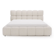 Polsterbett mit Bettkasten und Lattenrost 160x200 Modo aus Bouclé-Stoff Beige