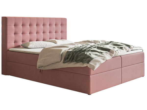 Boxspringbett mit Bettkasten 120x200 Denza Rosa