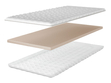 Matratzenauflage mit hochelastischem Schaumstoff Almo 90x200