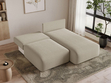 Ecksofa L-Form Rechts mit Schlaffunktion und Bettkasten Ronni Beige