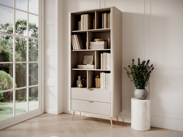 Regal mit Schubladen Latina Beige