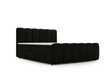 Boxspringbett mit Bettkasten 160x200 Cloud Schwarz