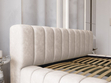 Polsterbett mit Bettkasten und Lattenrost 120x200 Italia Creme