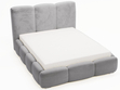 Polsterbett mit Bettkasten und Lattenrost 160x200 Bubble Grau