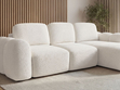 Ecksofa L-Form mit Schlaffunktion und Bettkasten Avelin Rechts Creme