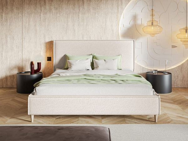 Polsterbett mit Lattenrost 140x200 Grenada Beige