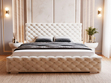 Polsterbett mit Bettkasten und Lattenrost 120x200 Astra Beige