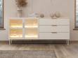 Kommode mit Türen und Schubladen Lumina Kaschmir