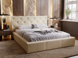 Polsterbett mit Bettkasten und Lattenrost 140x200 Milano Beige